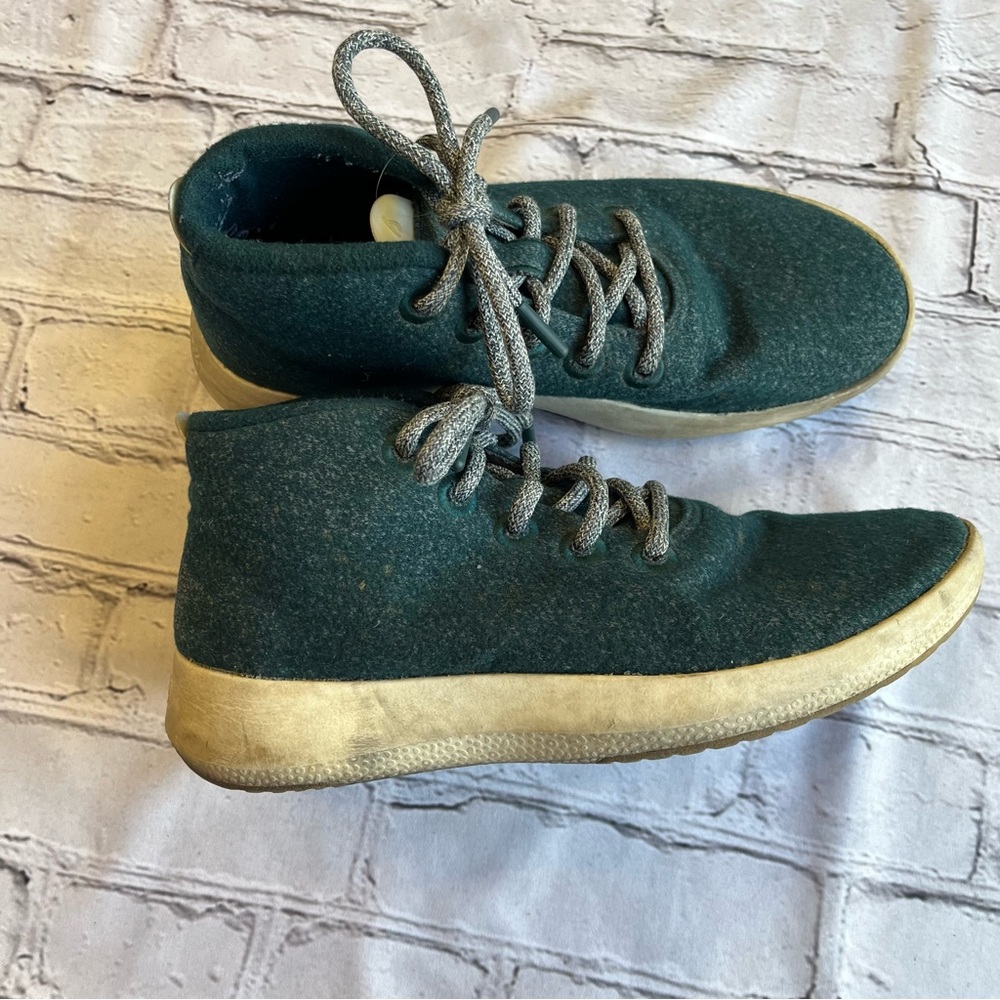 ALLBIRDS WRUM Merino Wool High Top Shoes EU 38 Womens 8 Sneakers No Inserts Lace